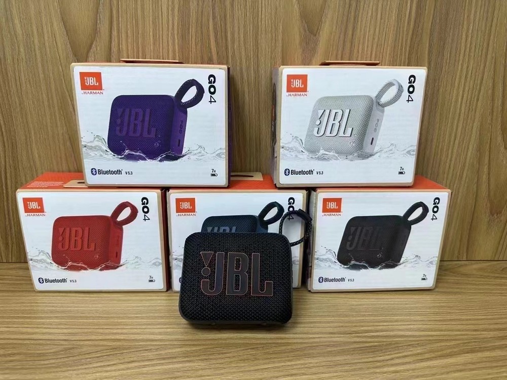 JBL GO4 Waterproof Portable Bluetooth Speaker in Black
