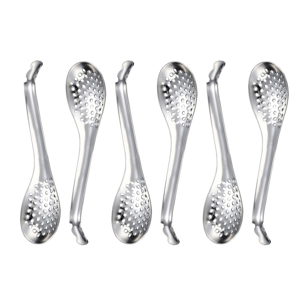 6-Piece Caviar Colander Spoon Set for Toy Kitchen Accessories