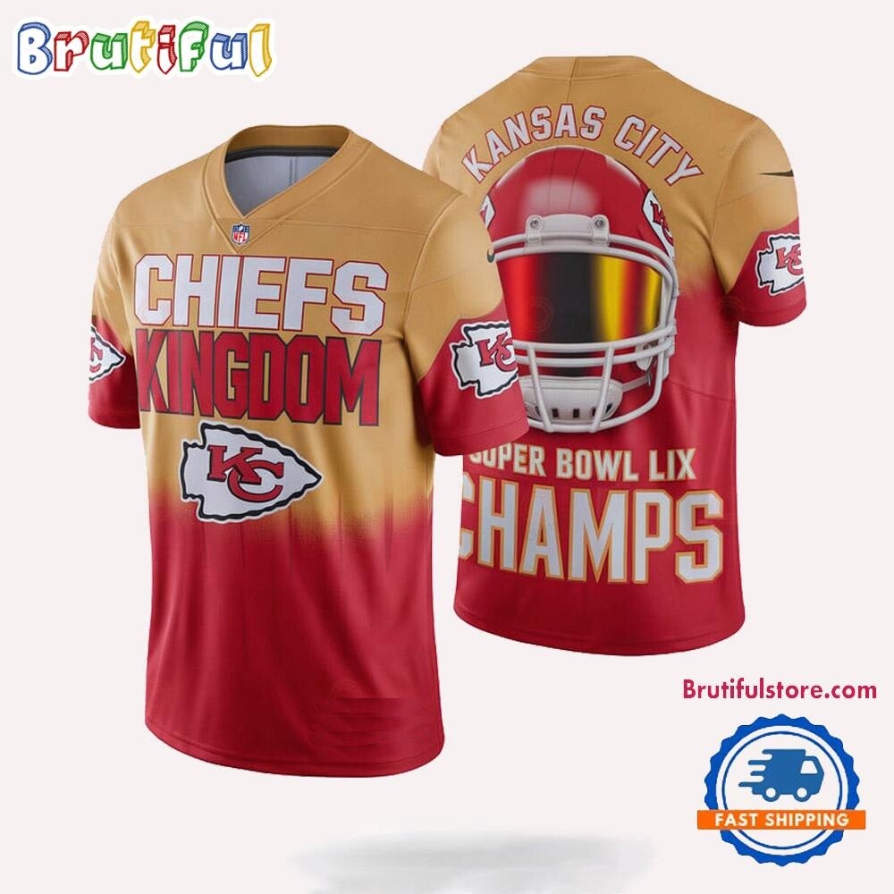 KansasxCity xhiefs Kingdom SuperxBowl 2025 Champions Football Jersey Shirt