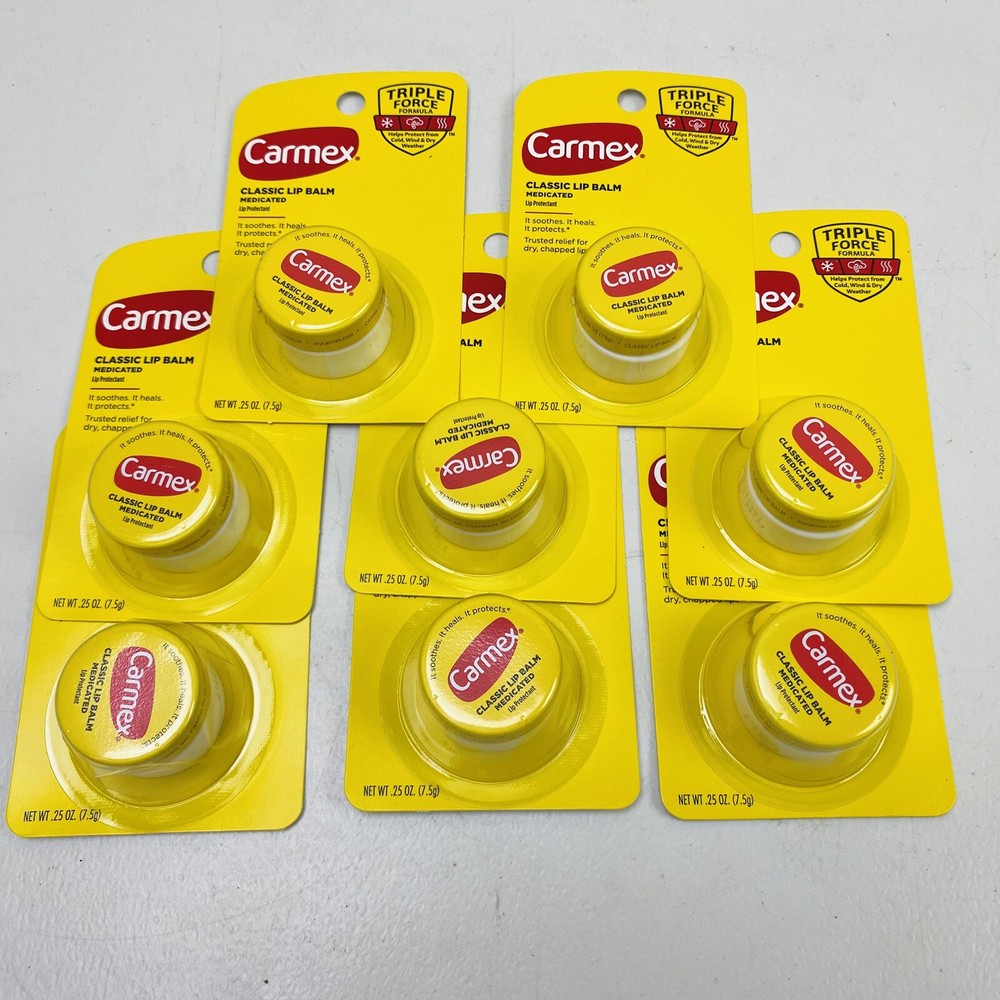 Carmex Original Lip Balm Jar 0.25 oz 6-Pack Hydration