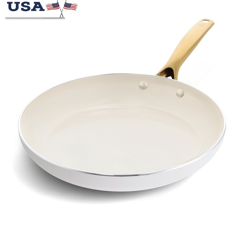 Nonstick Ceramic Frying Pan Skillet with Diamond Coating Toxin Free Durable Cookware