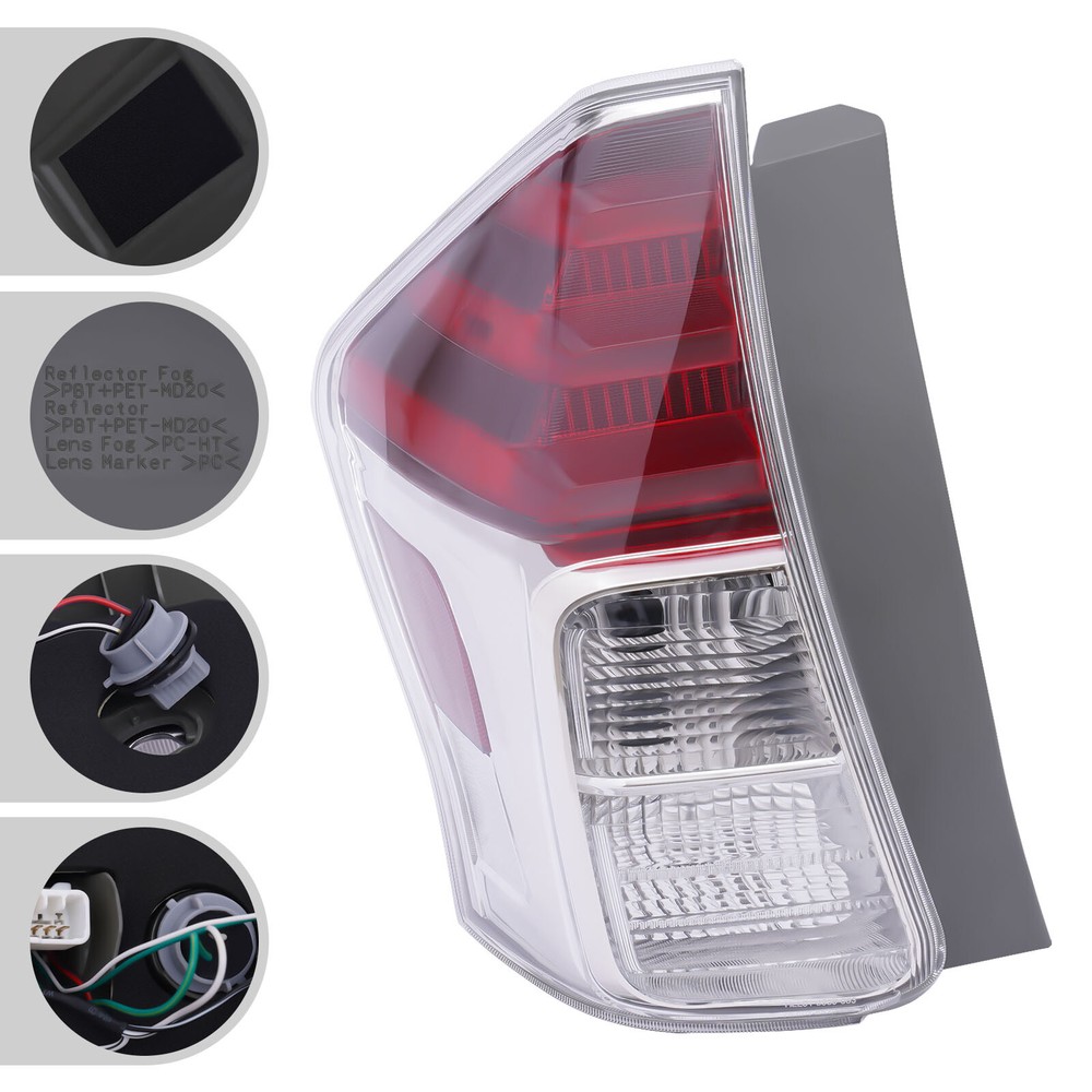 Tail Light For 2015 2016 2017 2018 Toyota Prius V Left Driver Side Rear Lamp