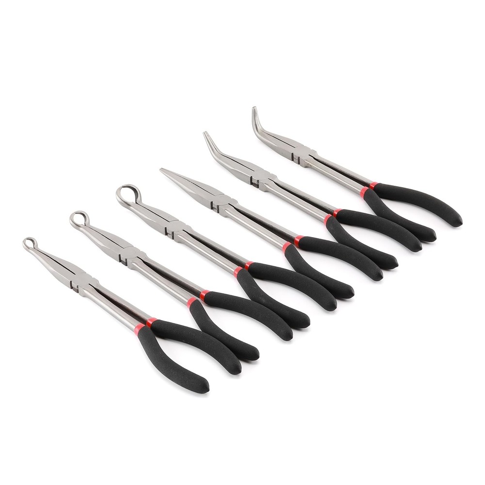 AIRTOON 6-Piece Hose Gripper Plier Set with Long Reach Pliers 11-Inch Straight 45-Degree Angle