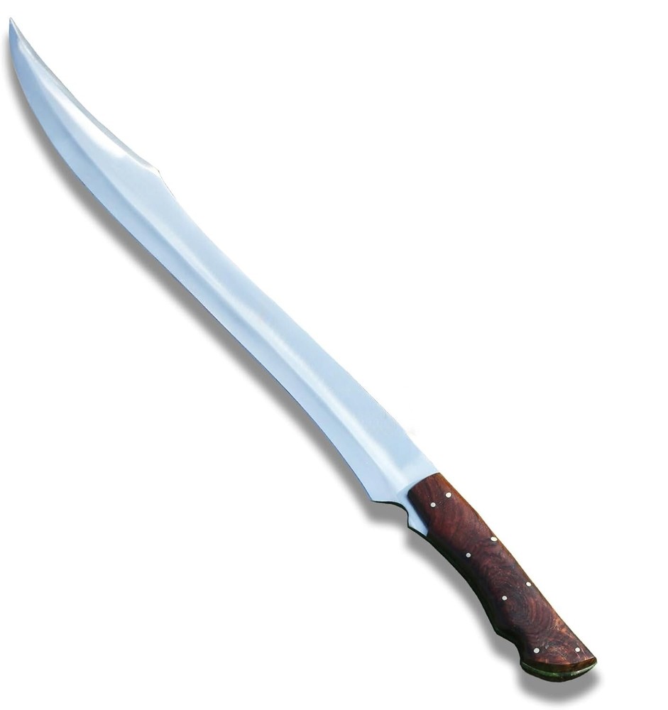 D2 Short Sword, Full Tang Sword, Hunting Sword D2 Steel Blade with wood handle