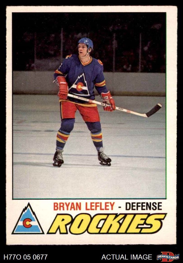 1977 O-Pee-Chee #297 Bryan Lefley Rockies-Hockey 5 - EX