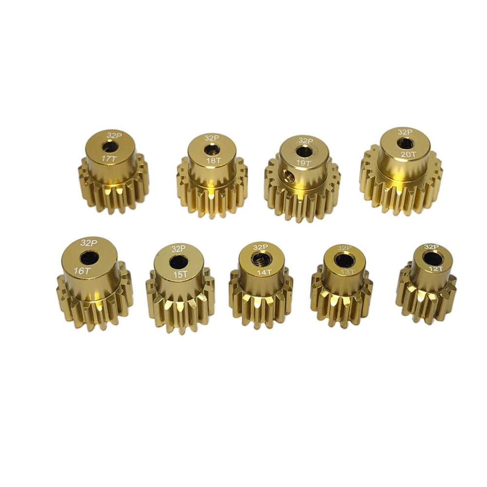 3.175mm Shaft Pinion Gears Metal Pinion Motor Gear With M3 Screw For 1/10 RC Car