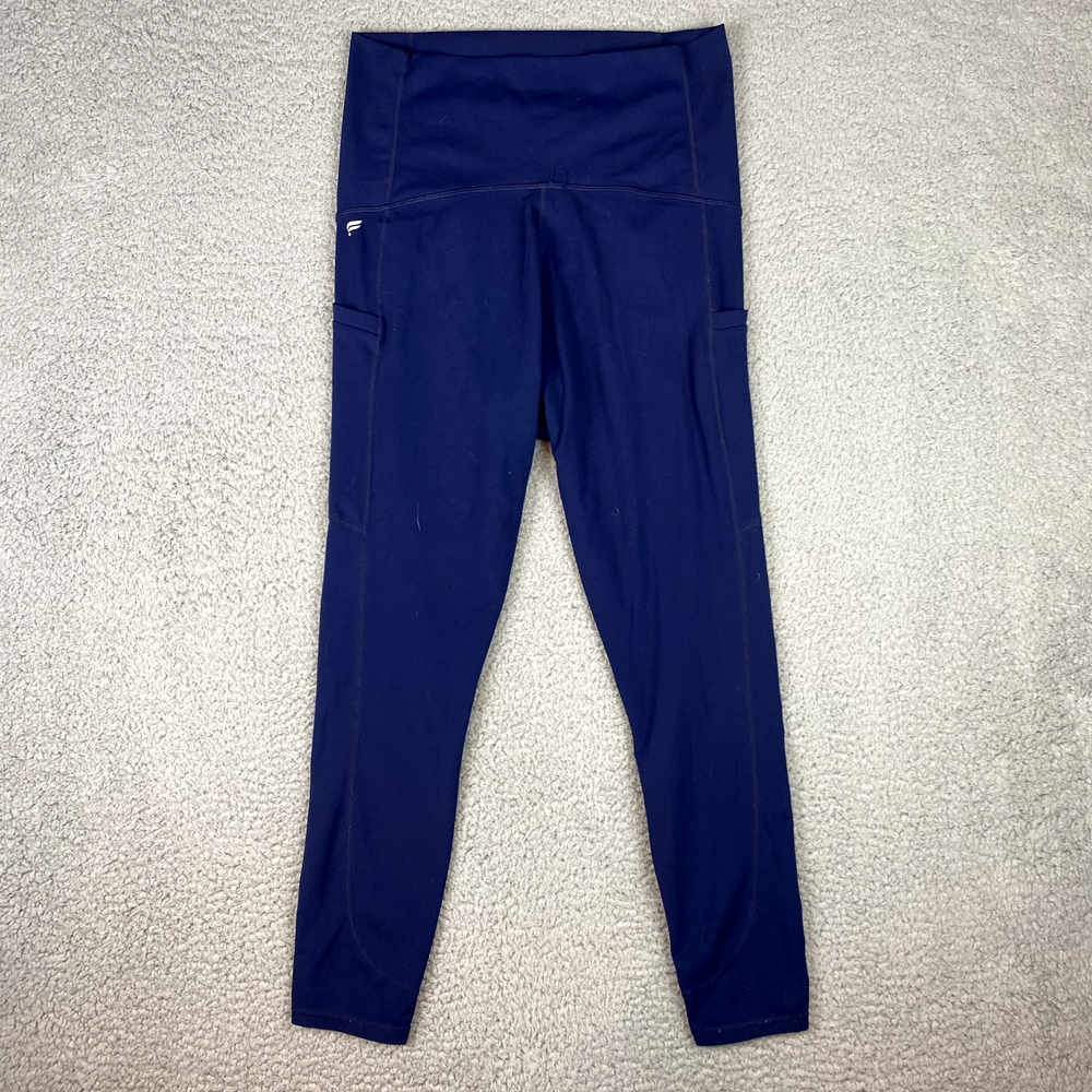 Fabletics Womens Small Navy PureLux High Waisted Maternity 7/8 Leggings
