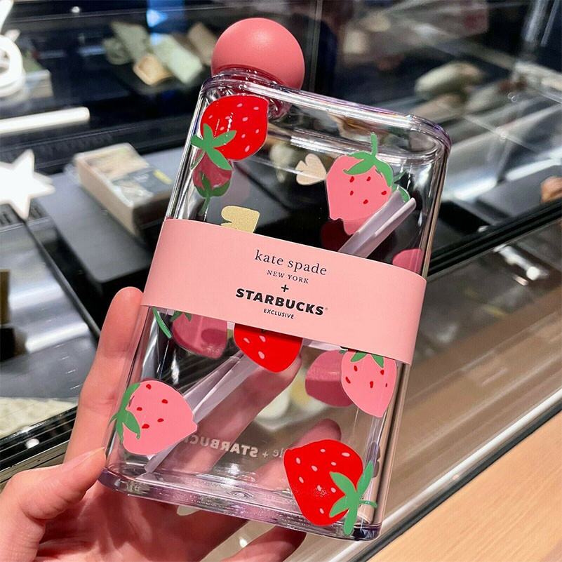 Starbucks x Kate Spade 14oz Strawberry Tumbler 2022 Limited Edition