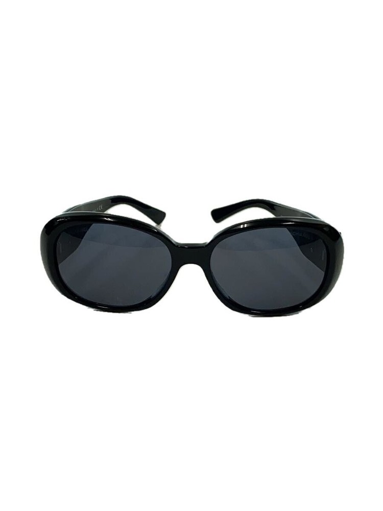 Chanel Boston Plastic Sunglasses Black Frame Black Lenses Women 5113-A C501/87 387