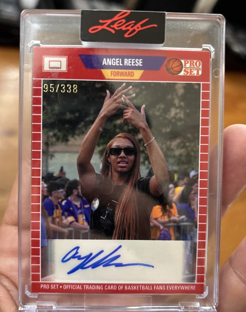 ANGEL REESE Autograph #/338 Auto Pro Set LSU Rookie Card RC 2023 Leaf