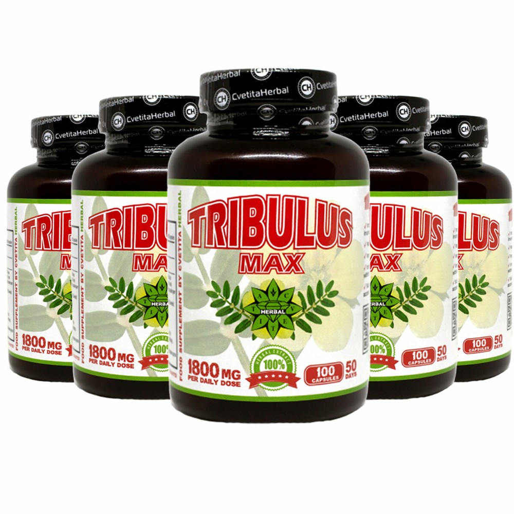 Tribulus terrestris Testosterone Male enhancement pills 5 x 100caps ⭐⭐⭐⭐⭐