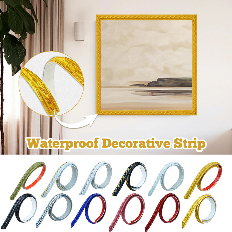 Self-Adhesive Trim Strip for Home Frame Edge Decoration Wall Stickers Waterproof
