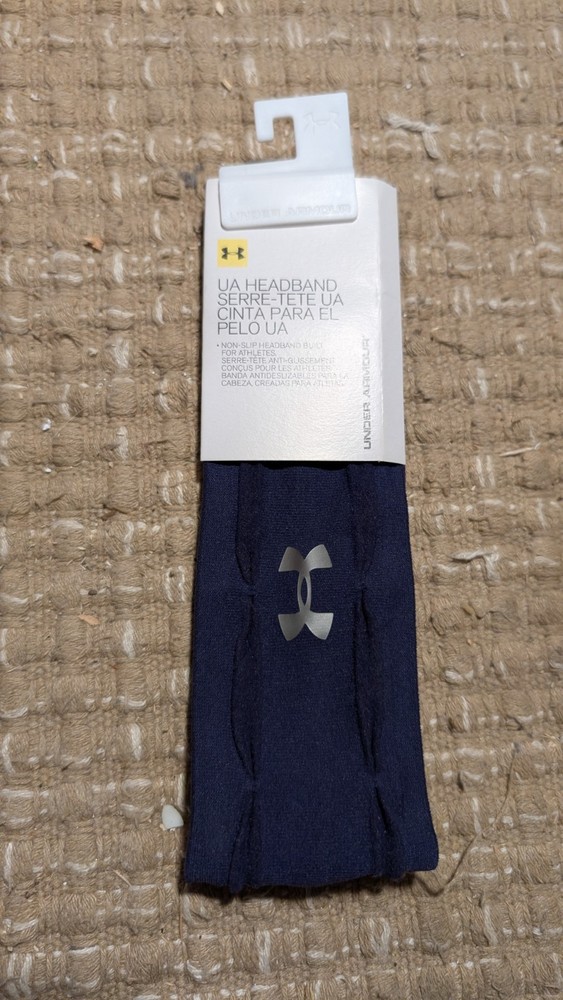 UA Non-Slip Navy Blue Headband - New With Tags