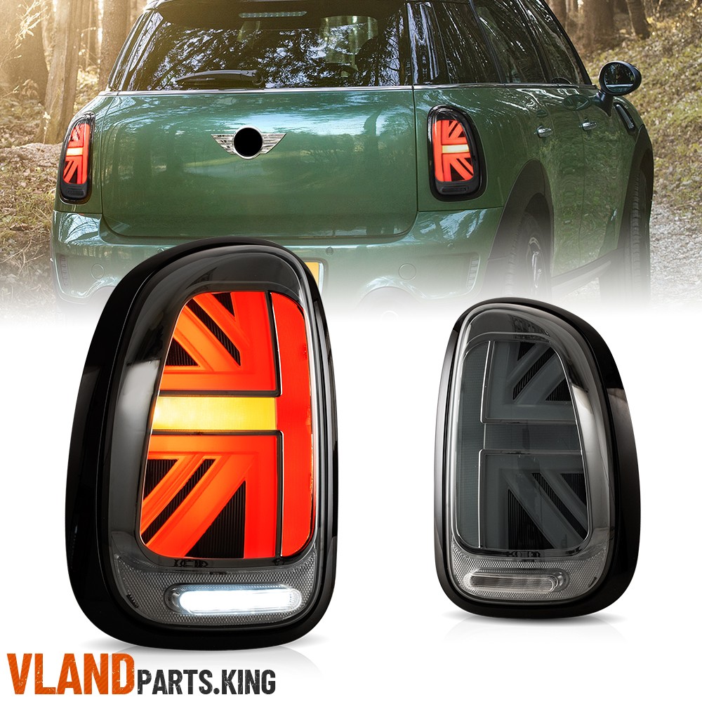 Smoked LED Tail Lights Assembly For 2010-2016 Mini Cooper Countryman R60 LH+RH
