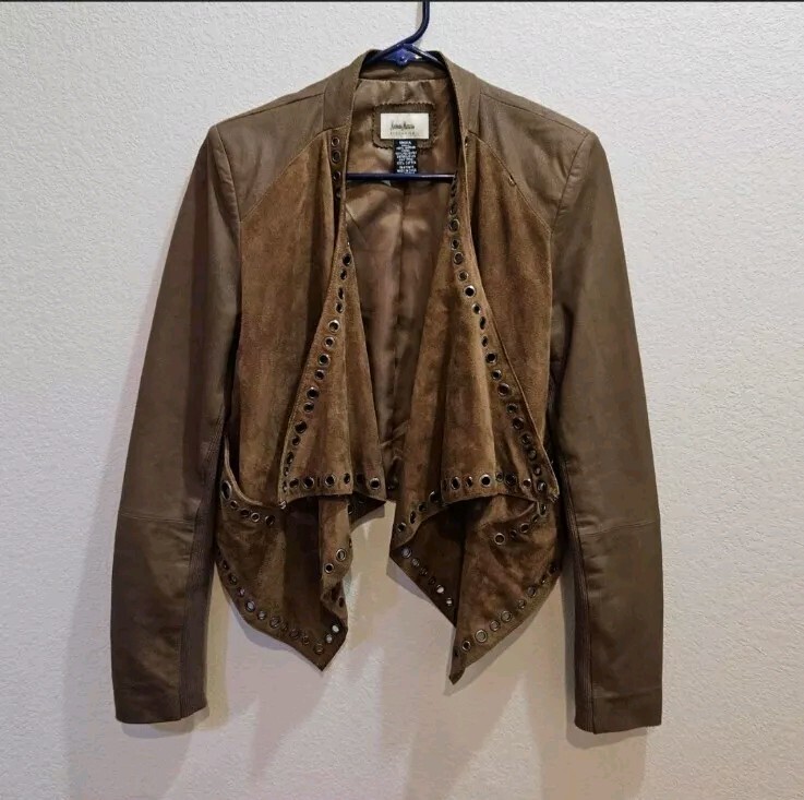 Neiman Marcus Exclusive Brown Leather Jacket
