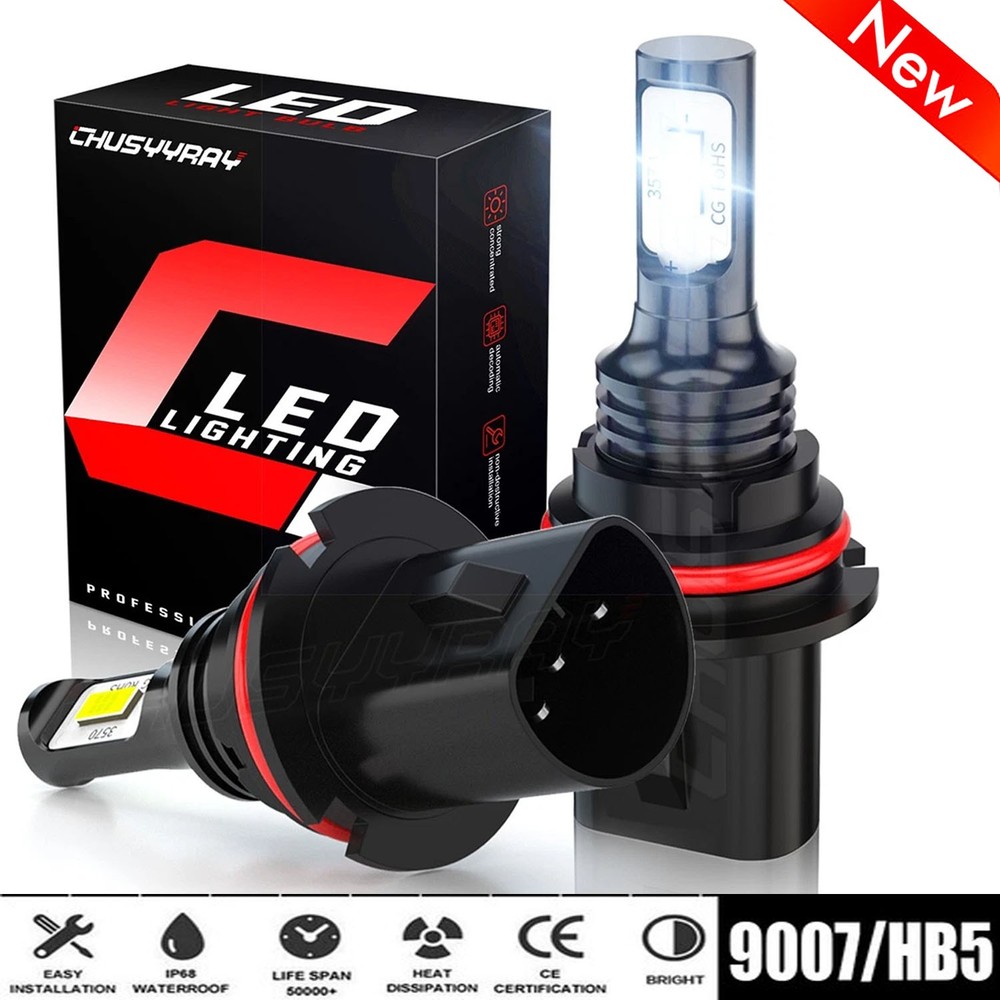 9007/HB5 LED Headlights 1000000LM LED Light Bulbs Kit High Low Beam Bright WHite