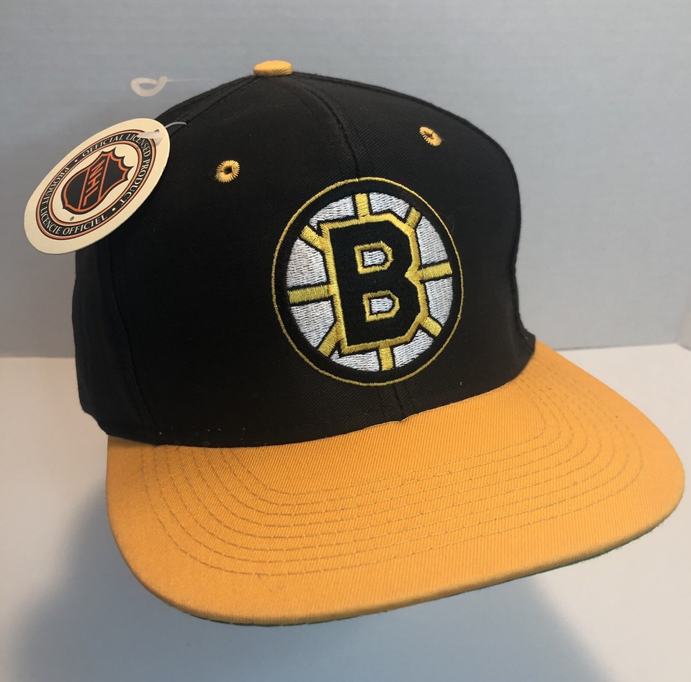 Vintage Logo 7 Boston Bruins Cap Baseball Hat Snapback NHL NWT New With Tags