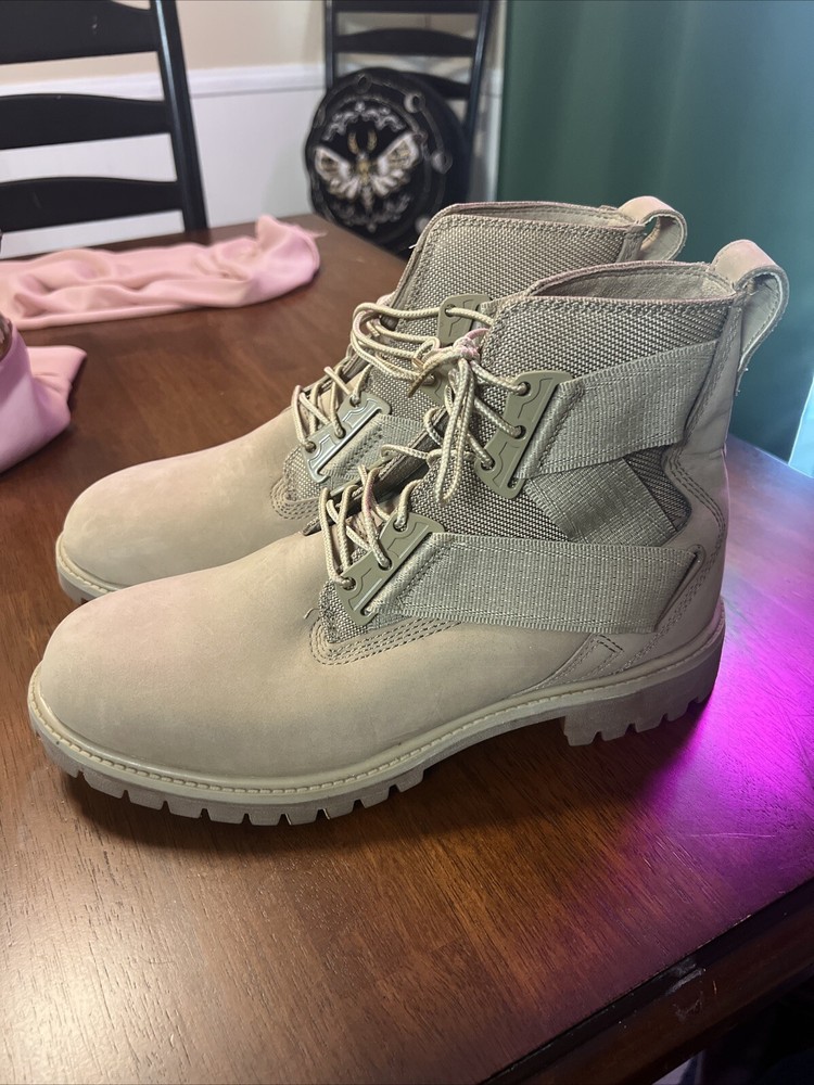 Timberland Tan Suede Boots with Straps TB0A1ORU Size 9.5M