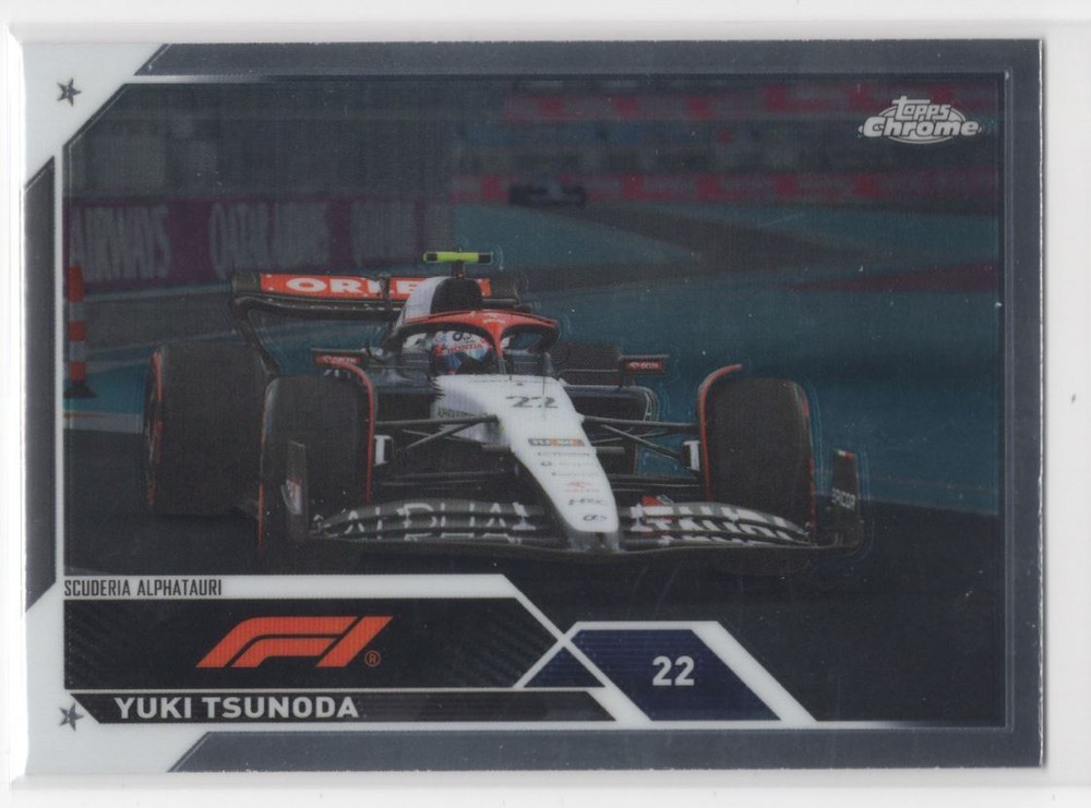 2023 Topps Chrome Formula 1 Yuki Tsunoda Scuderia AlphaTauri #115