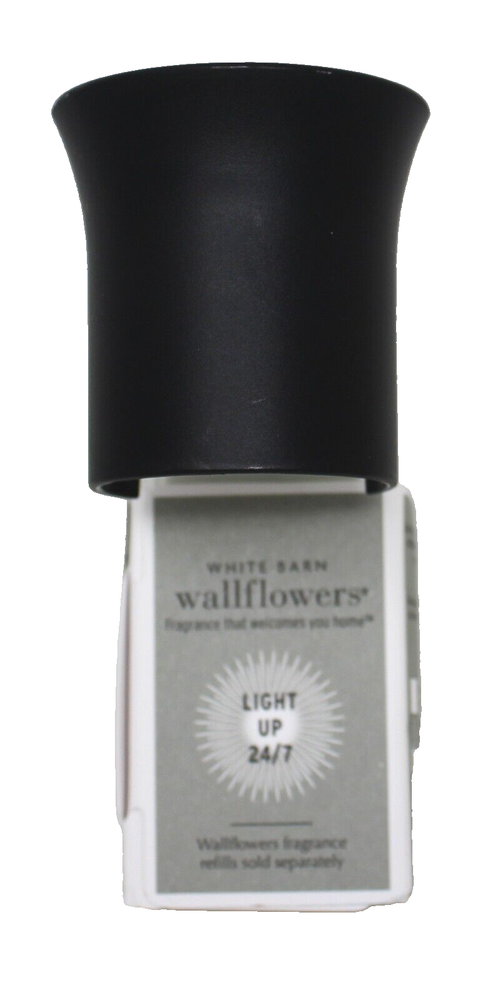 Bath Body Works Black Flare Light Up Wallflowers Plug in Unit Nightlight New