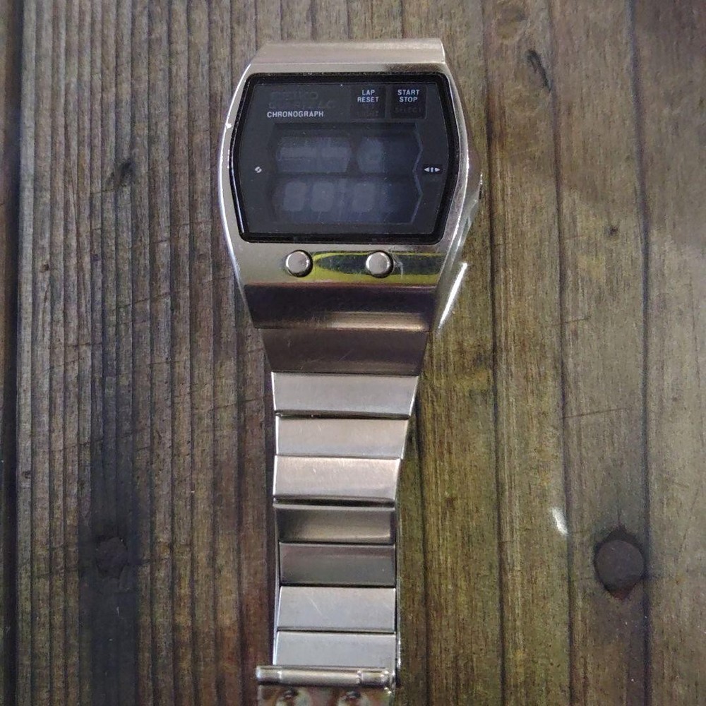 Seiko Digital Stainless Steel Watch for Men and Women