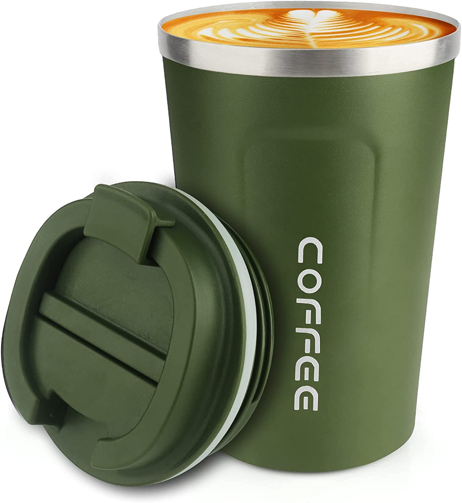 12 Oz Stainless Steel Vacuum Insulated Tumbler - Coffee Travel Mug Spill Proof w
