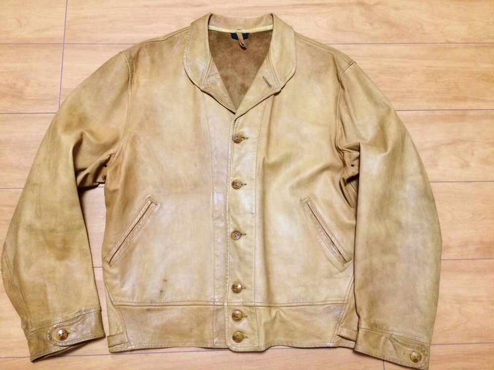 30'S 34 Cossack Leather Jaket/Cossack Jacket Genuine Vintage Item