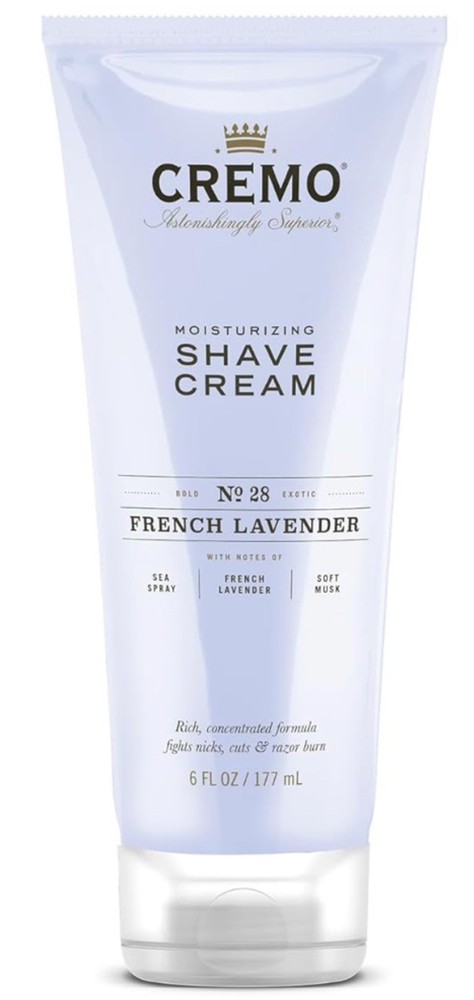 Cremo French Lavender Concentrated Shaving Cream 6 Fl. Oz.