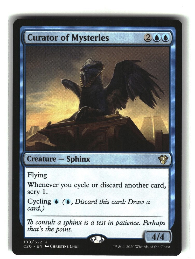 CURATOR OF MYSTERIES Commander 2020 #109 C20(NM+)(MTG)