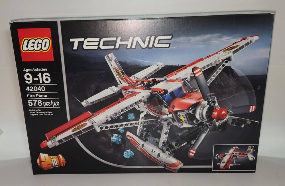 LEGO Technic Fire Plane Set 42040, 578 Pieces, Item 6100210, Brand New Sealed
