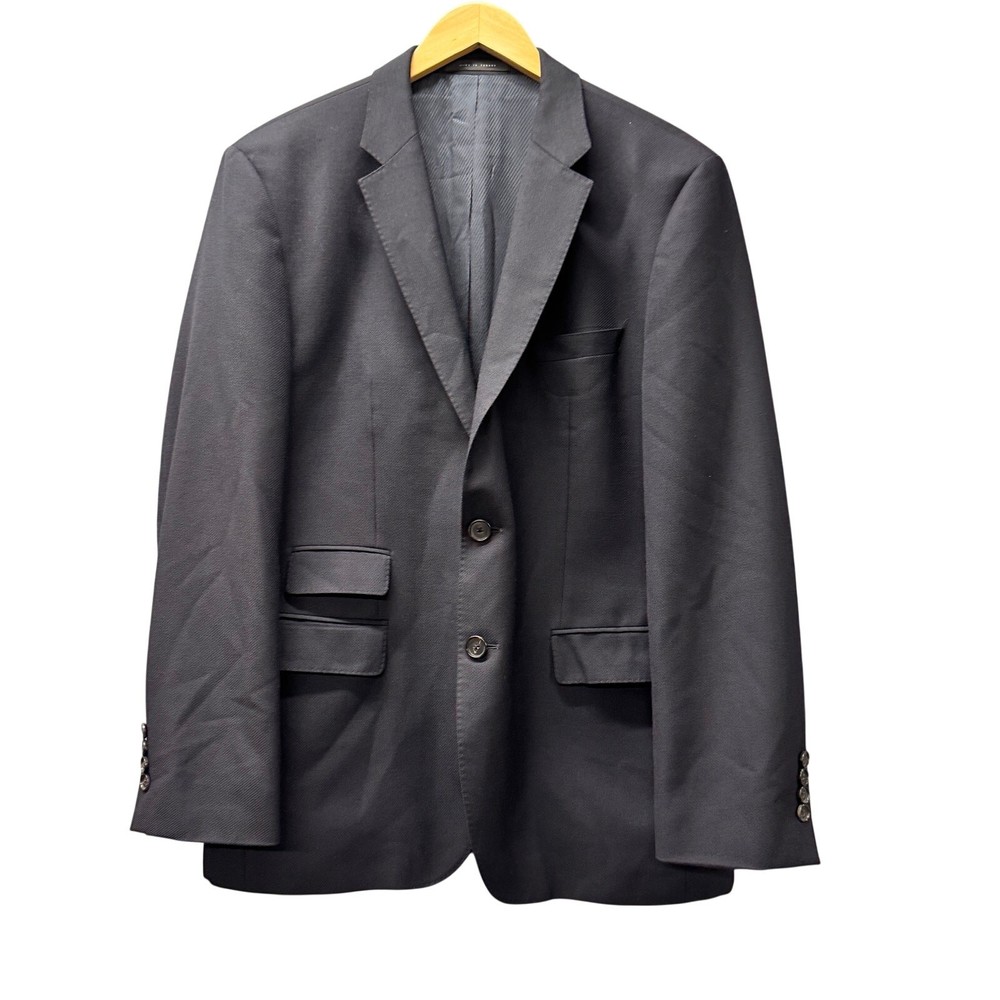 BOSS Hugo Boss Blazer Mens 42 R Black Virgin Wool Modern Sweet3 Sport Coat