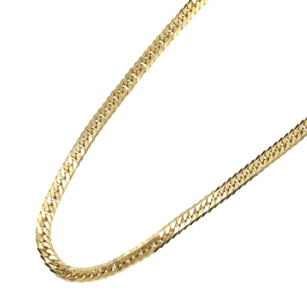 JEWELRY Double 12 side Curb link chain Necklace 18KYG Yellow Gold Used unisex