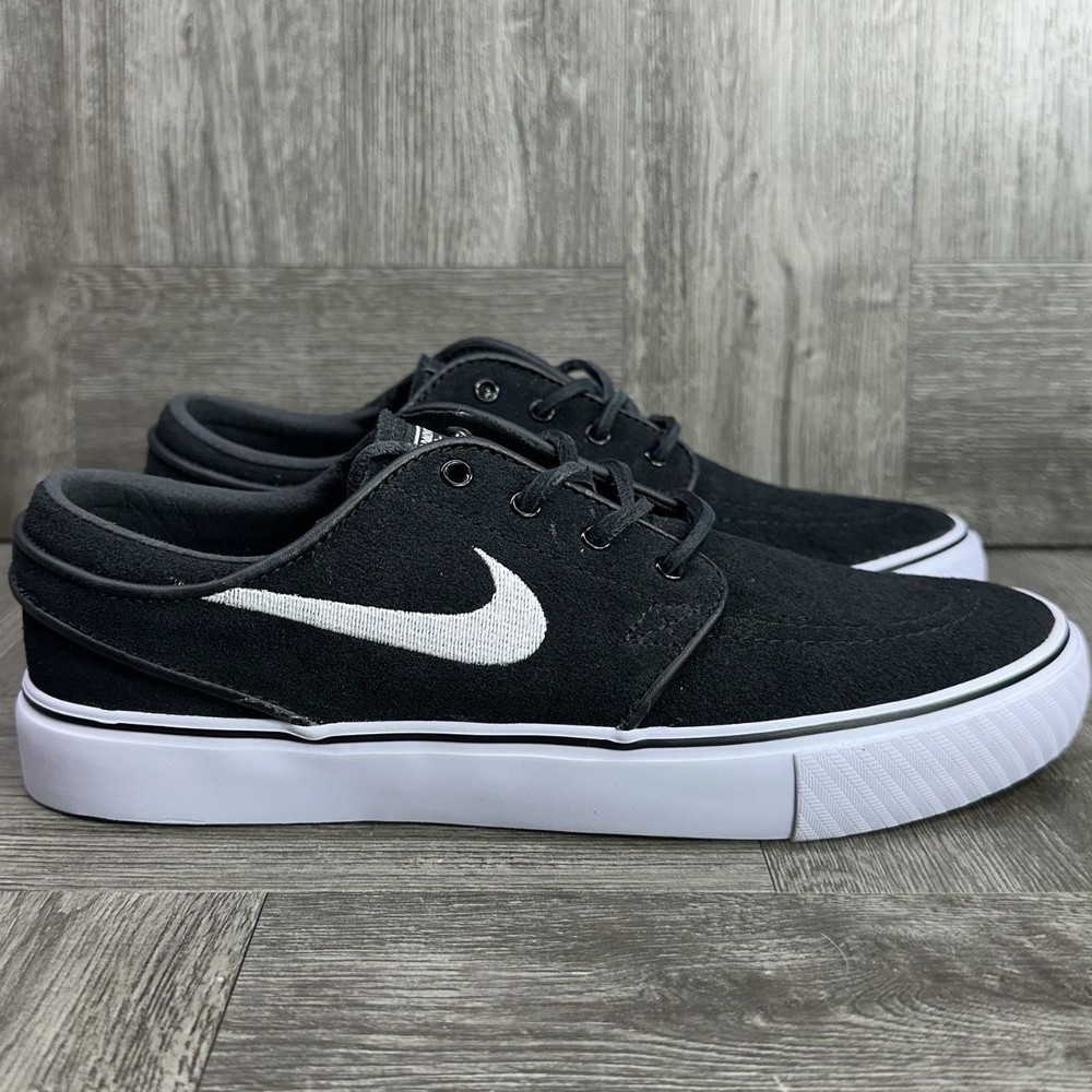 Nike SB Stefan Janoski OG+ Black White Suede Skate Shoes FD6757-001 Womens 7