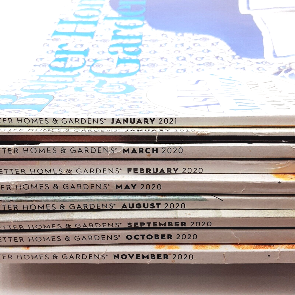 Better Homes and Gardens Magazine Jan 2021 with 2020 Back Issues  