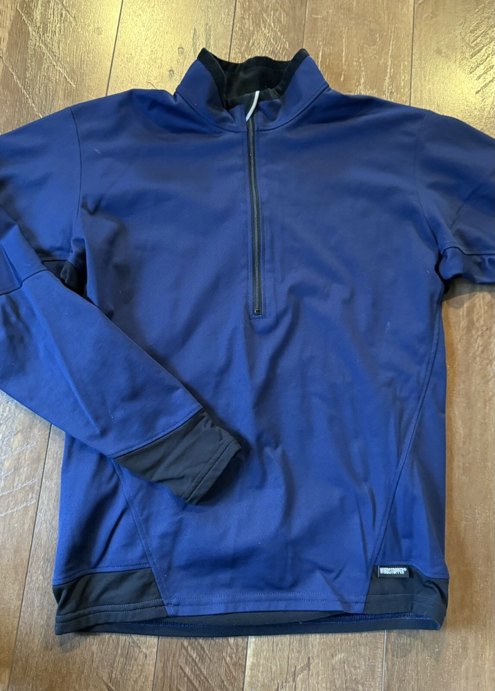 Mountain Hardwear Blue 1/4 Zip 'Wind Stopper' Jacket! (men's Medium)