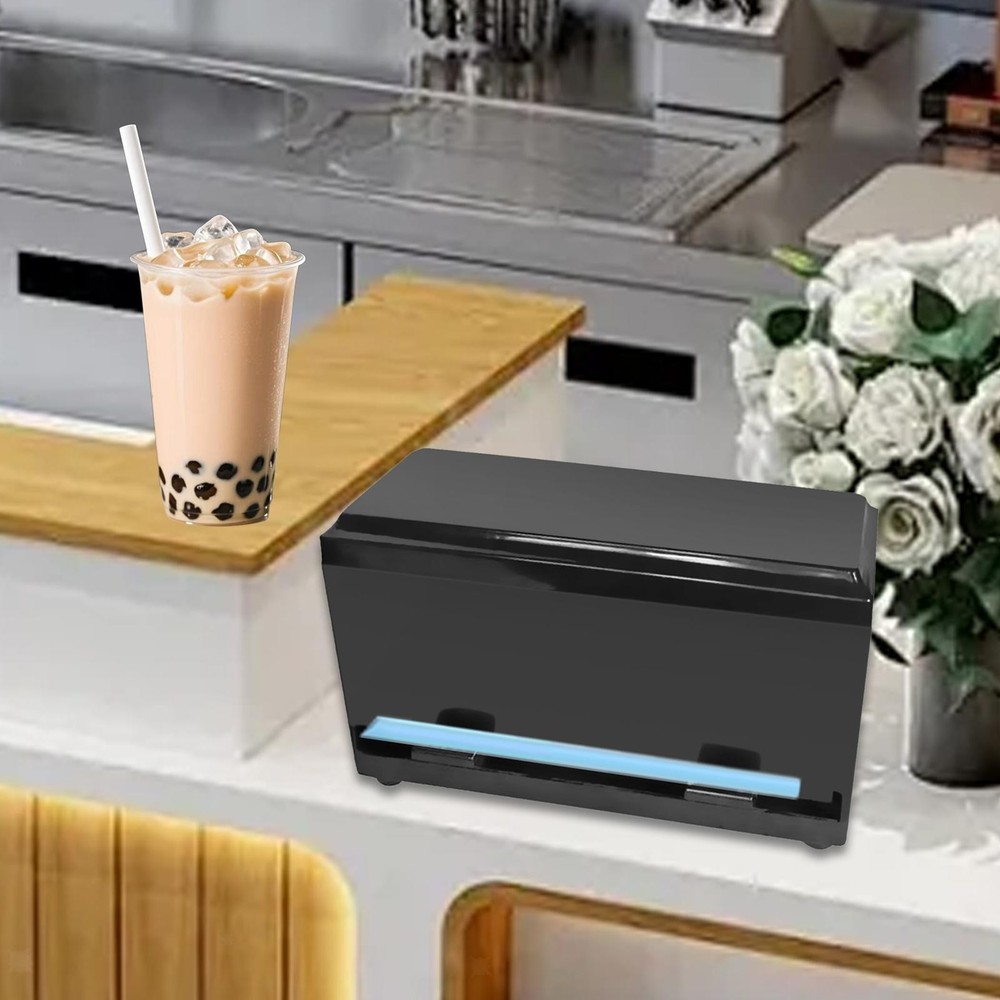 Straw Dispenser Countertop Storage Box for Cafe or Home Decor