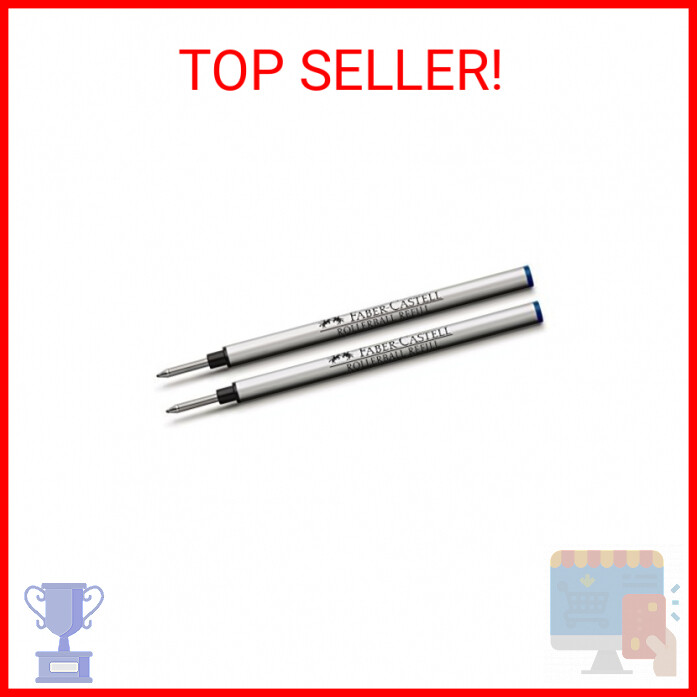 Graf Von Faber Castell Rollerball Pen Refill Blue (Pack of 2)