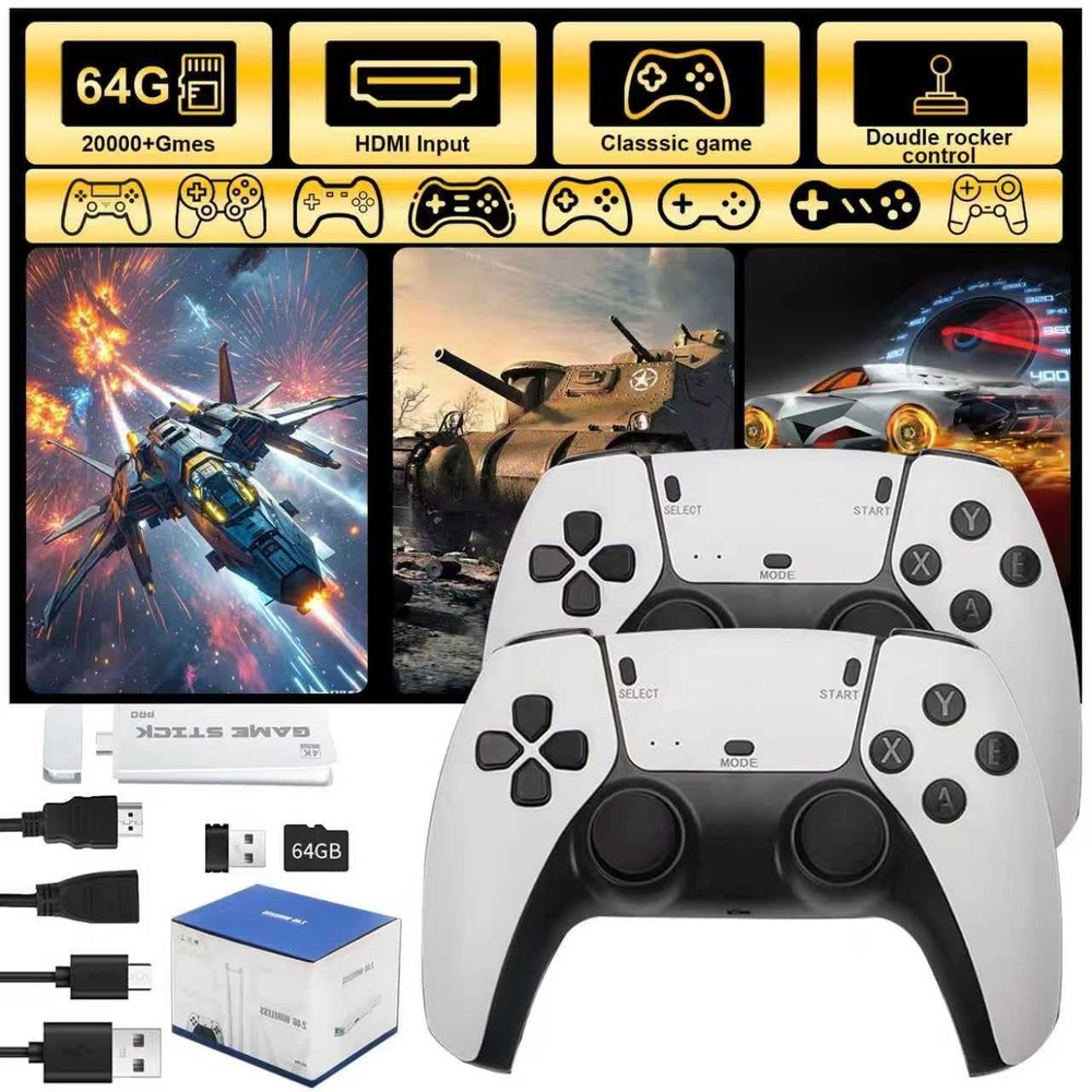 Retro Gaming Console, Game Stick,4K HDMI Output , 40,000+ Games and 23 Emulat...