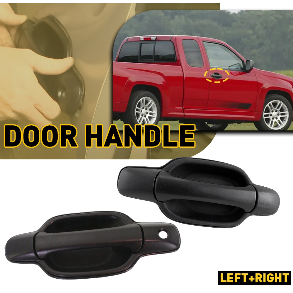 Set of 2 Front Exterior Door Handle Set For 04-12 Chevrolet Colorado GMC Canyon
