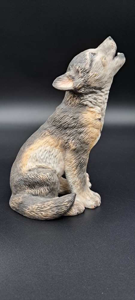 Lenox 1992 Porcelain Gray Wolf Pup Smithsonian Inst. Statue Gift Quality 7