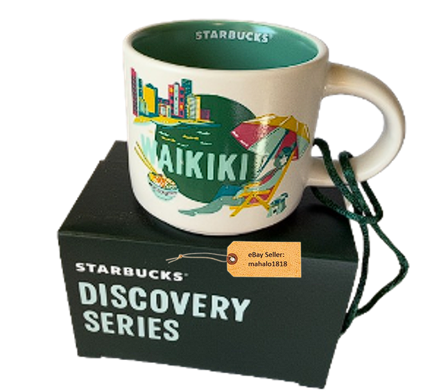 2024 Starbucks Hawaii Discovery Waikiki Ornament 2oz