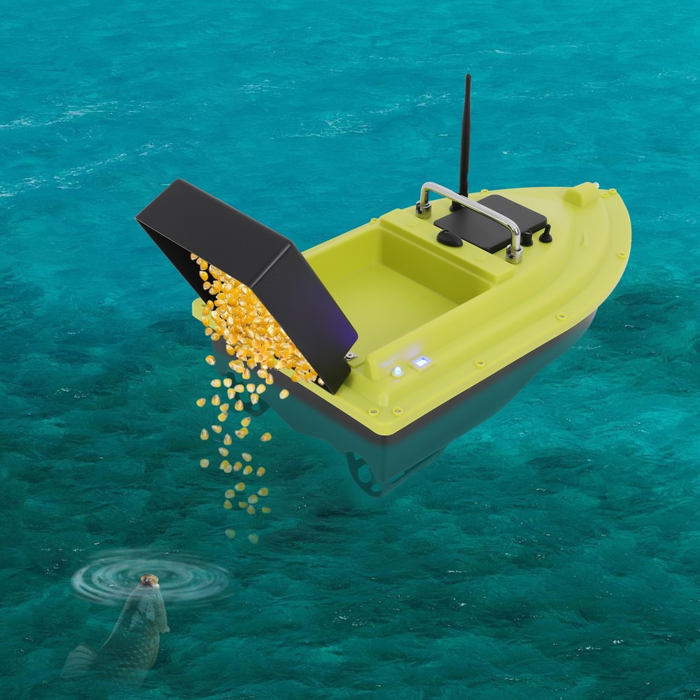 Remote Control Bait Boat, Remote Control Fish Bait Boat for Fishing  Light Green