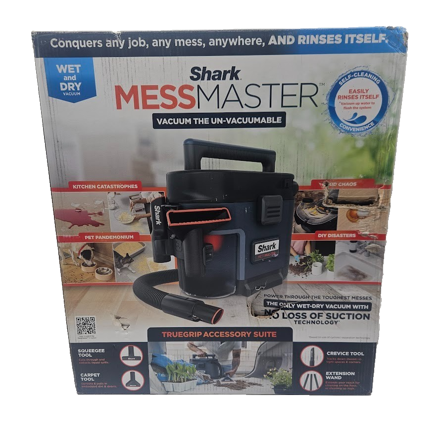 Shark MessMaster Portable 1 Gal. 7-Peak HP Corded Wet/Dry Vacuum