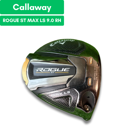 Callaway ROGUE ST MAX LS 9 Driver Head Only Right Hand With Headcover Pre-Owned