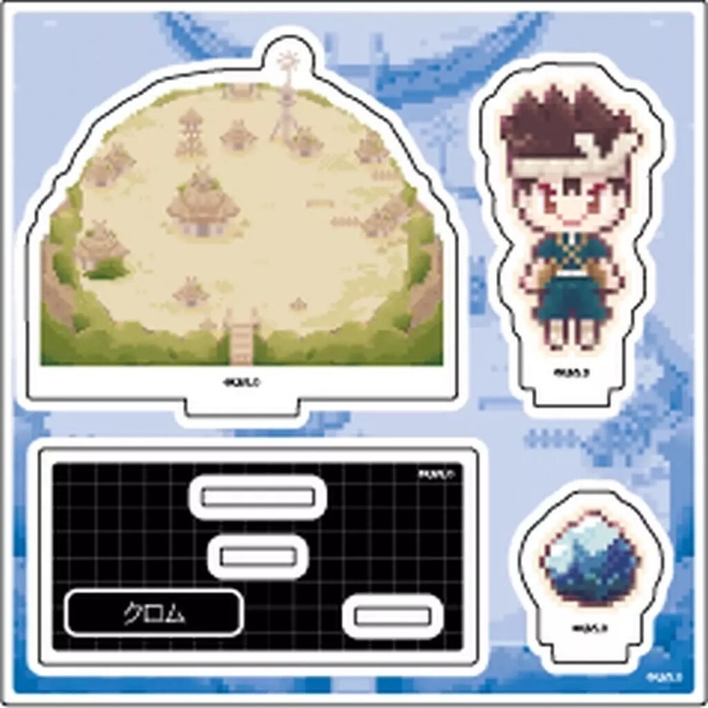 Acrylic Stand Panel 04.Chrome Dot Picture Illustration Plate Dr.Stone