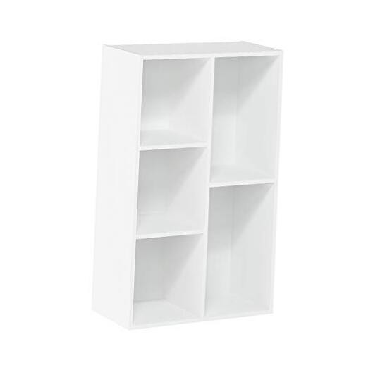 White 5-Cube Luder Bookcase for Books and Storage