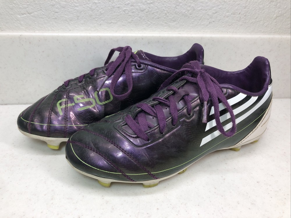 Adidas F50 TRX FG Purple Football Boots Soccer Cleats G17695 Men's Size US 3.5