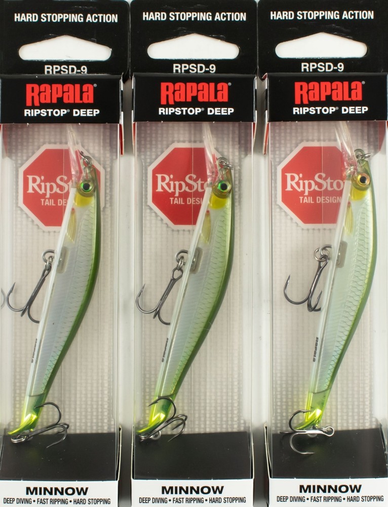 (LOT OF 3) RAPALA RIPSTOP DEEP 1/4OZ RPSD09HER HERRING CN1552