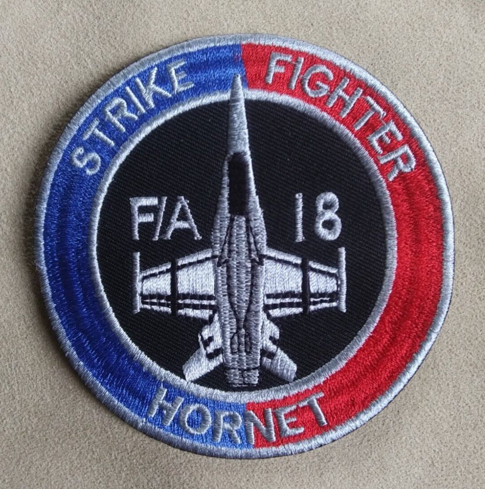 F/A-18 Hornet Strike Fighter United States Navy USN Embroidered Patch