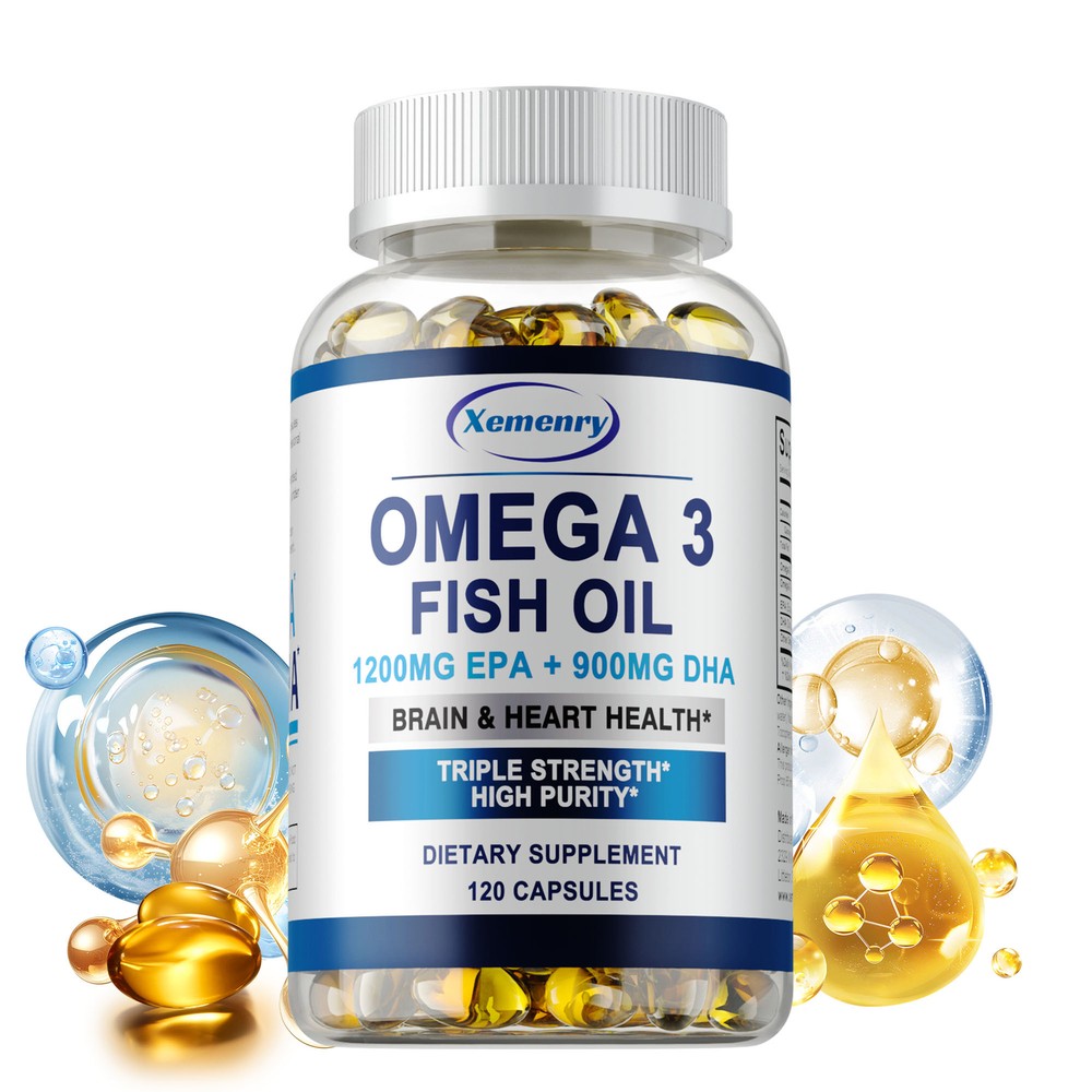 High Potency Omega 3 Fish Oil with EPA DHA for Immune & Antioxidant Support